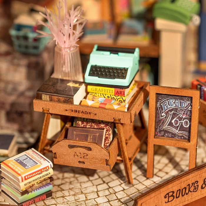 Rolife DG164 DIY Miniature House Kit - Corner Bookstore