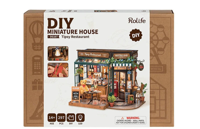 Rolife DG167 DIY Miniature House Kit - Tipsy Restaurant