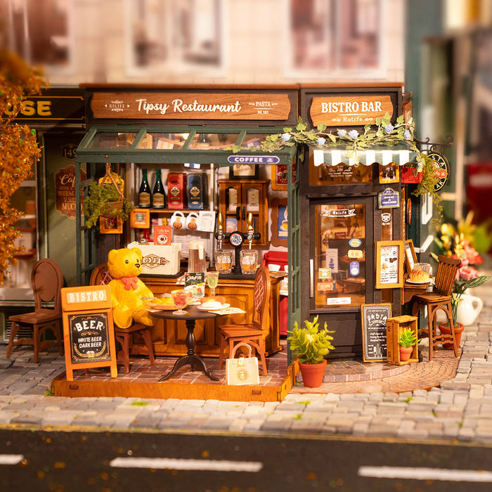 Rolife DG167 DIY Miniature House Kit - Tipsy Restaurant