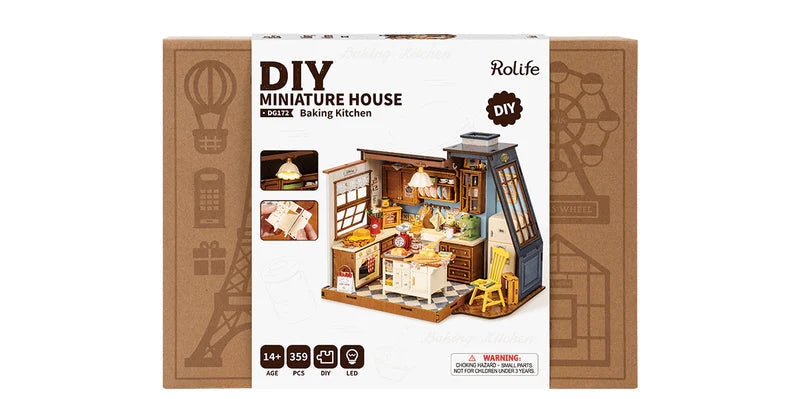 Rolife DG172 DIY Miniature House Kit - Baking Kitchen
