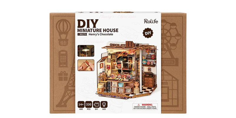 Rolife DG174 DIY Miniature House Kit - Henry's Chocolate