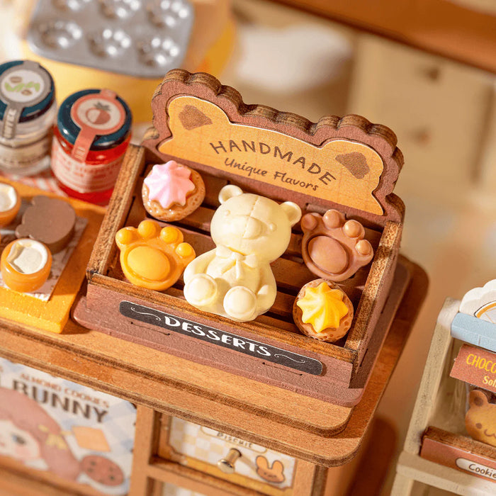 Rolife DG177 Cookii Bunny's Cookie Shop DIY Miniature 3D Wooden Model Kit