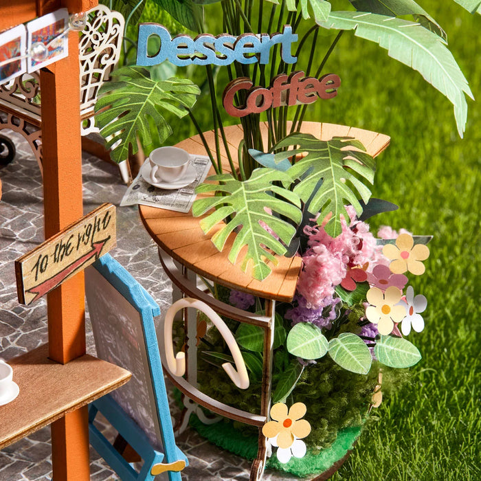 Rolife DH201 DIY Miniature House Kit - Leafree Cafe