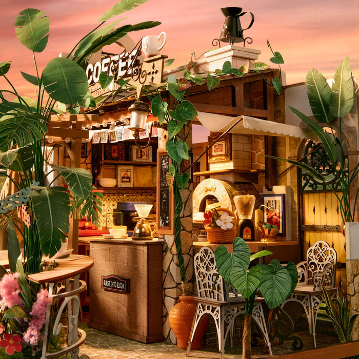 Rolife DH201 DIY Miniature House Kit - Leafree Cafe