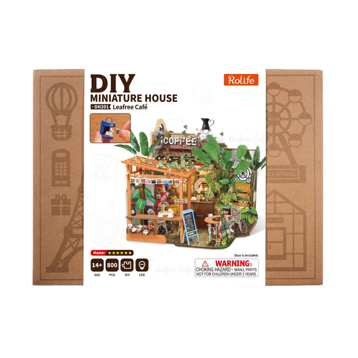Rolife DH201 DIY Miniature House Kit - Leafree Cafe