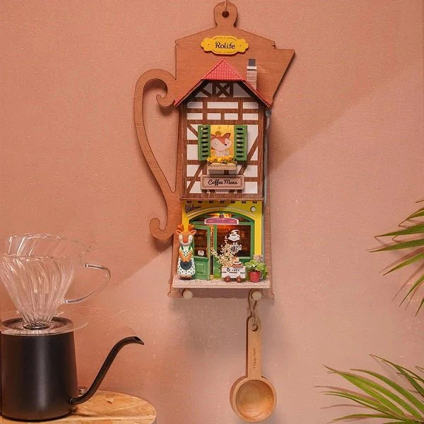 Rolife DS020 DIY Wall Hanging Series - Lazy Coffee house