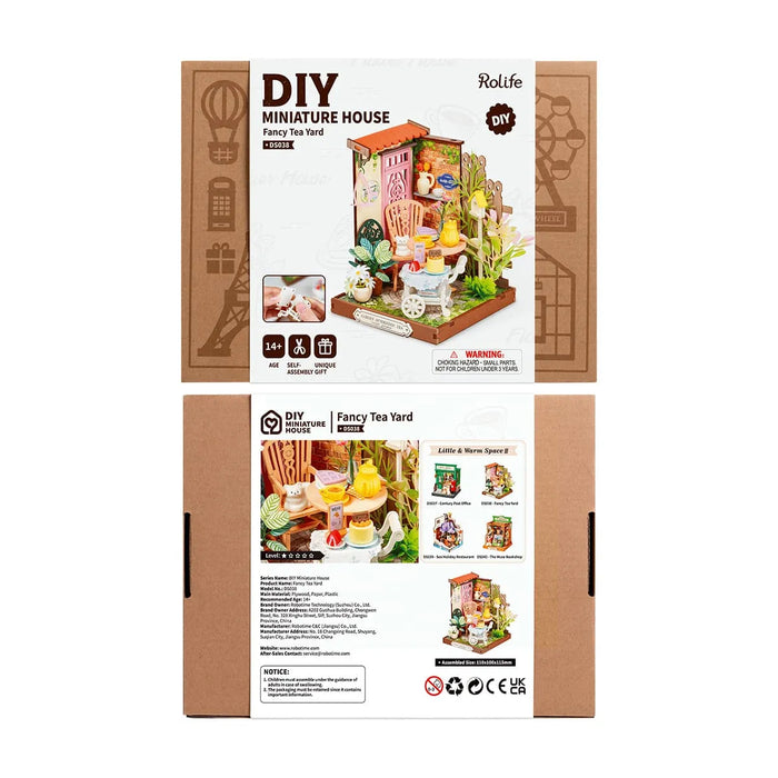 Rolife DS038 DIY Miniature House Kit - Fancy Tea Yard