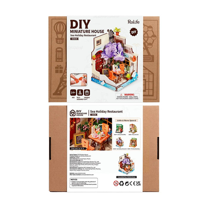 Rolife DS039 DIY Miniature House Kit - Sea Holiday Restaurant