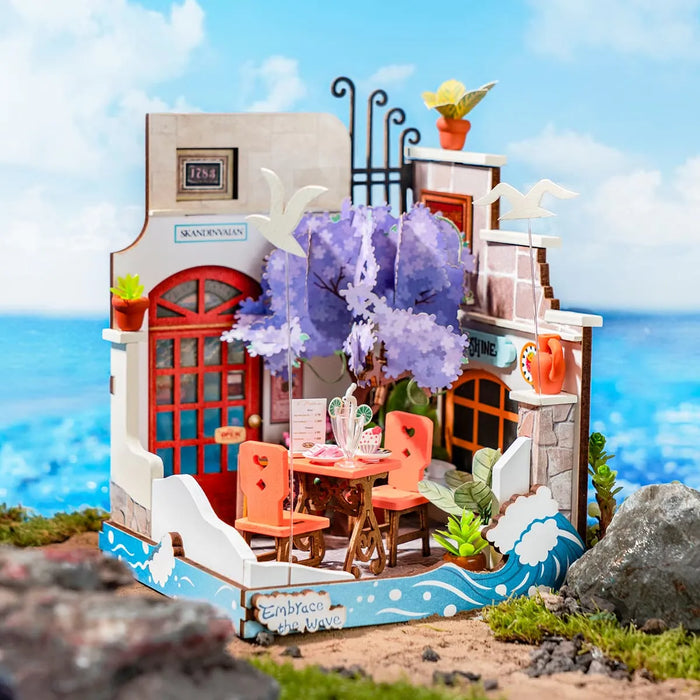 Rolife DS039 DIY Miniature House Kit - Sea Holiday Restaurant