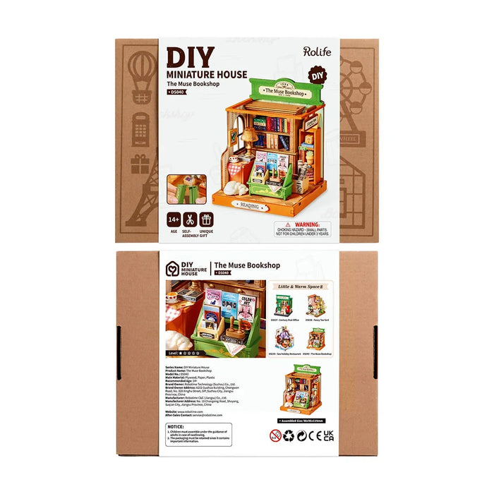 Rolife DS040 DIY Miniature House Kit - The Muse Bookshop