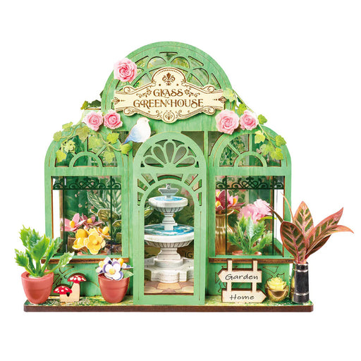 Rolife DS049 DIY Super Miniature House Kit - Green Fountain Garden