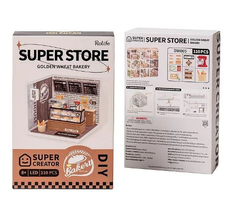 Rolife DW005 DIY Super Store Series - Golden Wheat Bakery