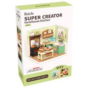 Rolife DW024 Super Creator Farmhouse Kitchen DIY Miniature 3D Plastic Model
