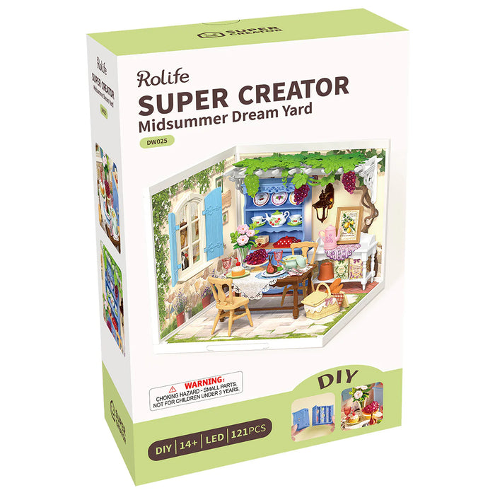 Rolife DW025 Super Creator Midsummer Dream Yard DIY Miniature 3D Plastic