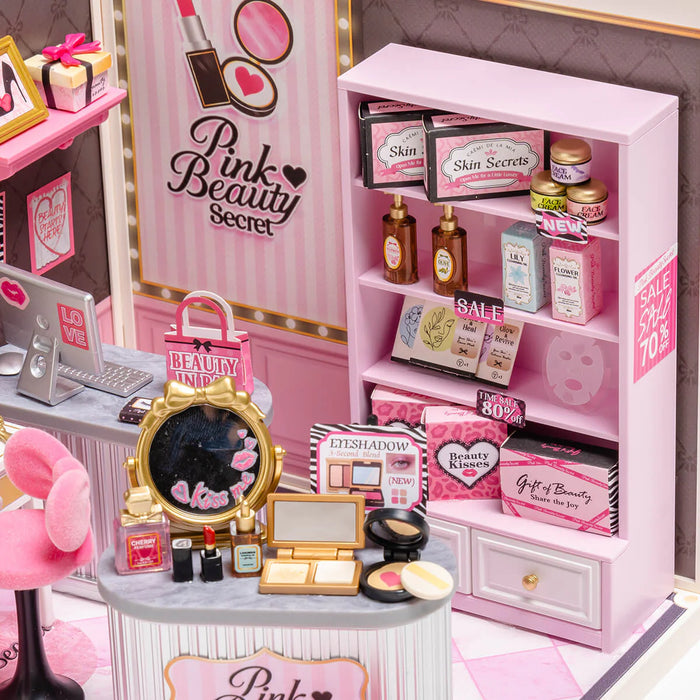 Rolife DW026 Super Creator Pink Beauty Secret DIY Miniature 3D Plastic Model