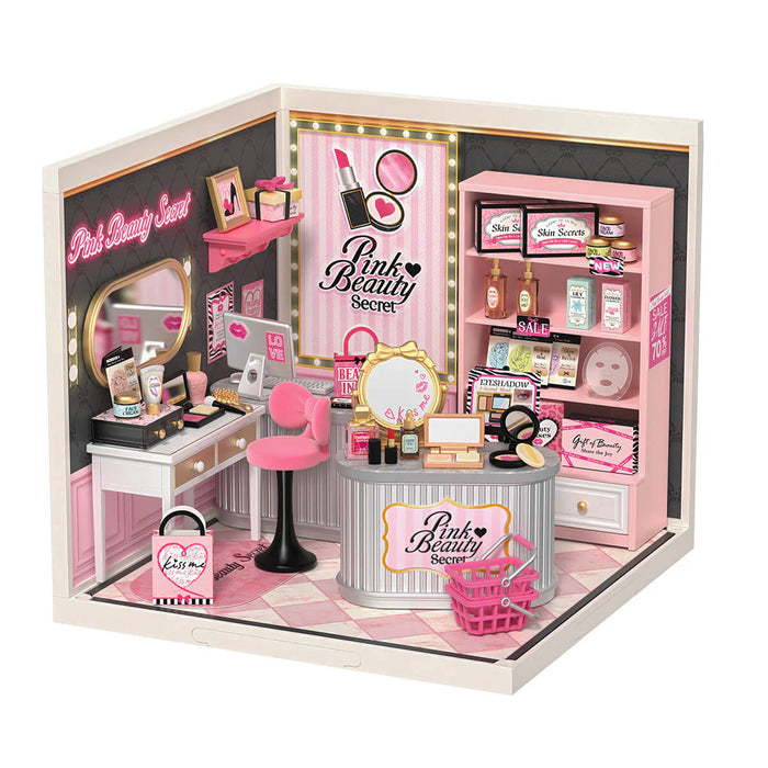 Rolife DW026 Super Creator Pink Beauty Secret DIY Miniature 3D Plastic Model