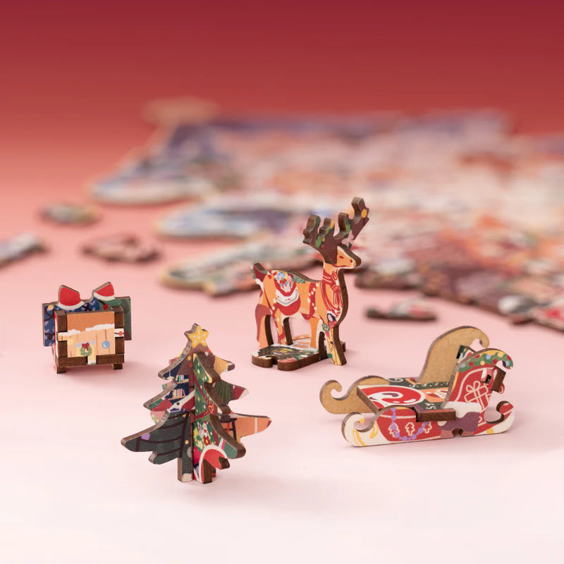 Rolife TA007 Christmas Town Wooden Jigsaw Puzzle