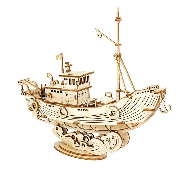 Rolife TG308 Classical 3D Wood Puzzle - Fishing Ship