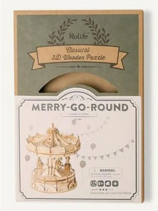 Rolife TG404 Classical 3D Wood Puzzle - Merry-go-round