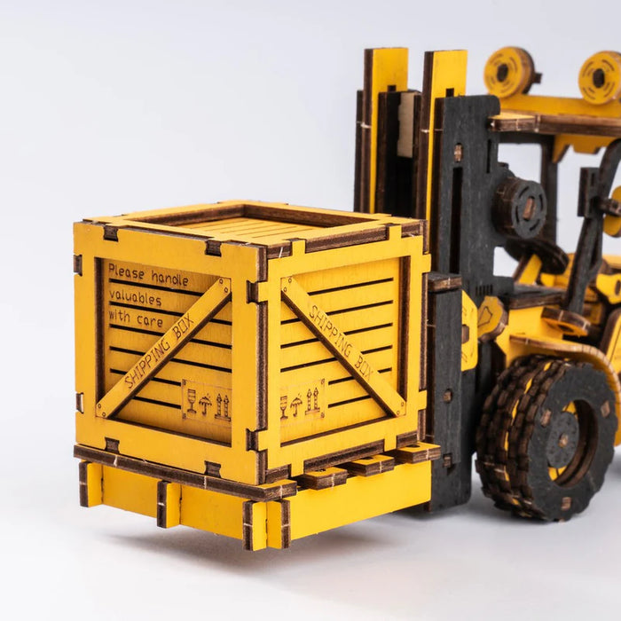 Rolife TG413K Engineering Vehicle 3D Wood Puzzle - Forklift
