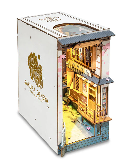 Rolife TGB01 DIY Book Nook Kit - Sakura Tram