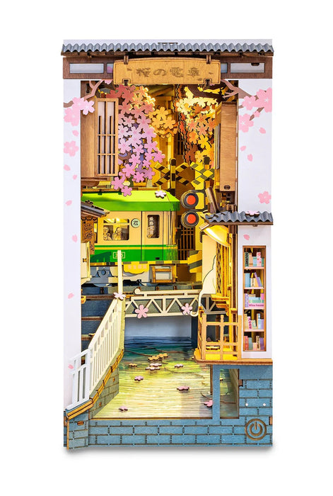 Rolife TGB01 DIY Book Nook Kit - Sakura Tram