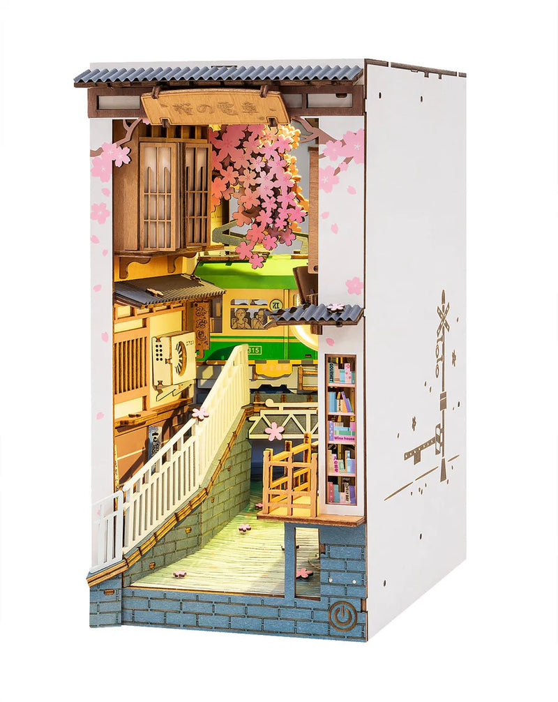 Rolife TGB01 DIY Book Nook Kit - Sakura Tram