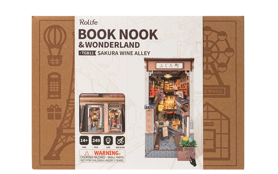 Rolife TGB11 DIY Book Nook Kit - Sakura Wine Alley