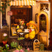 Rolife TGB15 Holiday Cafe Book Nook Miniature 3D Wooden Model Kit