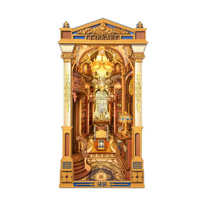Rolife TGB16 Library of Wonders Book Nook Miniature 3D Wooden Model Kit