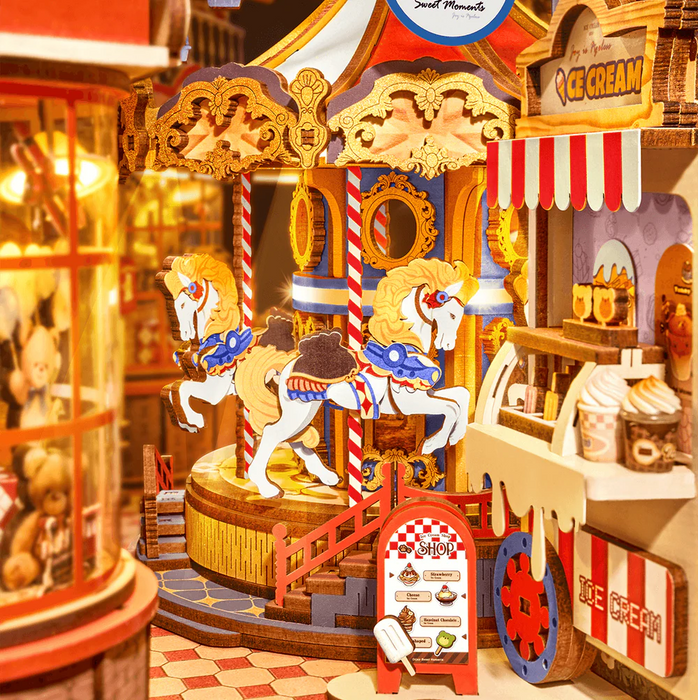 Rolife TGB17 Fairytale Amusement Park Book Nook Miniature 3D Wooden Model Kit