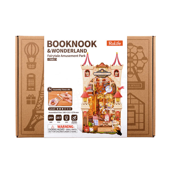 Rolife TGB17 Fairytale Amusement Park Book Nook Miniature 3D Wooden Model Kit