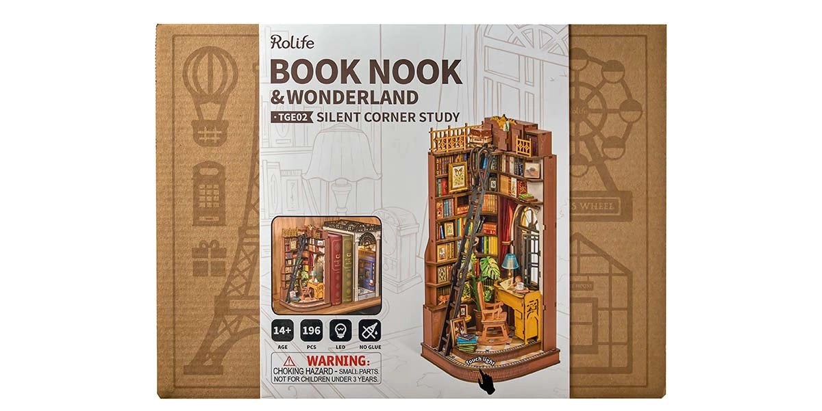 Rolife TGE02 DIY Book Nook 3D Puzzle - Silent Corner Study