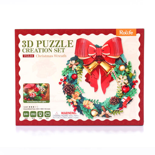 Rolife TGL04 3D Puzzle Creation Set - Christmas Wreath