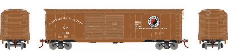 Roundhouse 1001 HO Scale 50' Double Door Boxcar Northern Pacific NP 6531