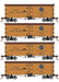 Roundhouse 1002 HO Scale 36' Wood Reefer Pacific Fruit Express PFE 4-Pack #2