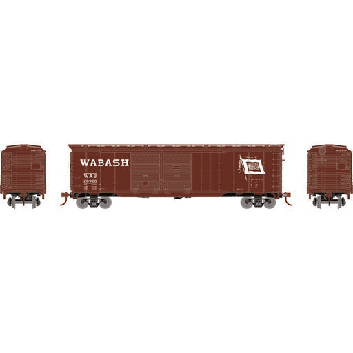 Roundhouse 1005 HO Scale 50' Double Door Boxcar Wabash WAB "Flag" 20920