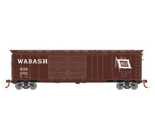 Roundhouse 1005 HO Scale 50' Double Door Boxcar Wabash WAB "Flag" 20920