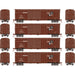 Roundhouse 1006 HO Scale 50' Double Door Boxcar Rock Island RI "Rocket Freight" 4-Pack #2