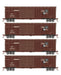 Roundhouse 1006 HO Scale 50' Double Door Boxcar Rock Island RI "Rocket Freight" 4-Pack #2