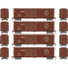 Roundhouse 1008 HO Scale 50' Double Door Boxcar Rock Island RI "100 Years of Service" 4-Pack #1