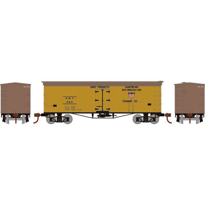 Roundhouse 1010 HO Scale 36' Wood Reefer American Refrigerator Transit ART 224