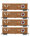 Roundhouse 1015 HO Scale 50' Double Door Boxcar Northern Pacific NP 4-Pack #2