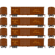 Roundhouse 1016 HO Scale 50' Double Door Boxcar Union Pacific UP "Serves the West" 4-Pack #1