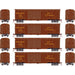 Roundhouse 1016 HO Scale 50' Double Door Boxcar Union Pacific UP "Serves the West" 4-Pack #1