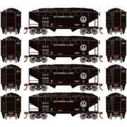 Roundhouse 1018 HO Scale 34' Offset Open Hopper Baltimore & Ohio B&O 4-Pack #1