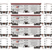 Roundhouse 1020 HO Scale 36' Wood Reefer St. Joseph Packing SJPX 4-Pack #1