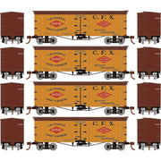 Roundhouse 1023 HO Scale 36' Wood Reefer California Fruit Express CFX 4-Pack #1
