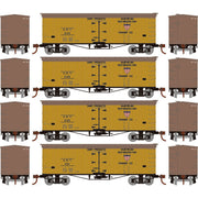 Roundhouse 1024 HO Scale 36' Wood Reefer American Refrigerator Transit ART 4-Pack #1