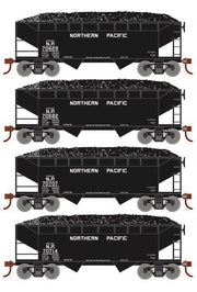 Roundhouse 1025 HO Scale 34' Offset Open Hopper Northern Pacific NP 4-Pack #1